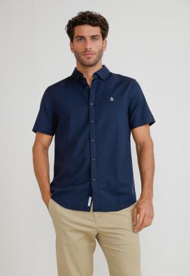 Camisa Hombre Manga Corta Navy OPWB0037