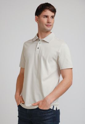 Polera Hombre Polo Manga Corta Avena