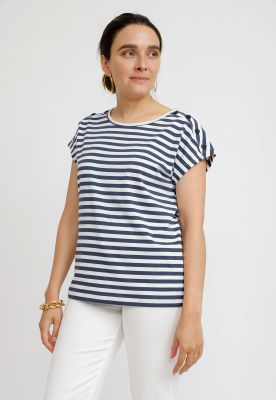 Polera Mujer Bilbao Algodón Peruano Marino