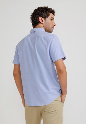 Imagen 2 del producto Camisa Hombre Manga Corta Celeste OPWB0037
