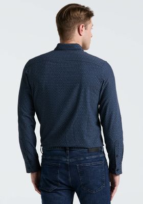 Imagen 2 del producto Camisa Hombre Total Stretch Estampada Navy 4KMW7030