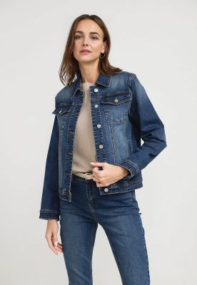 Chaqueta Mujer Cromita Algodón Azul