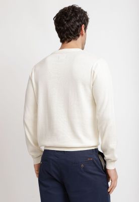 Imagen 2 del producto Sweater Cuello C Algodón Phelps Crudo