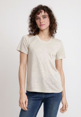 Polera Mujer Gantt Lino Beige