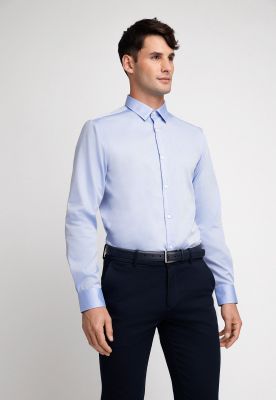 Camisa Hombre Formal Non Iron (No Se Plancha) Celeste Medio