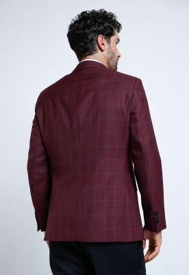 Imagen 2 del producto Chaqueta Hombre Formal Lana Slim Executive Burdeo