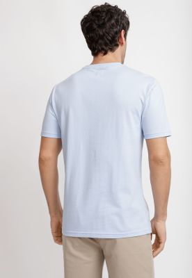 Imagen 2 del producto Polera Cuello C Algodón Pima Marcus Celeste