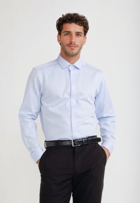 Camisa Hombre Formal Algodón Celeste THE DOBBY SHIRT_1 SLIM W25