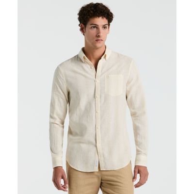 Camisa Hombre Beige OPWM2505