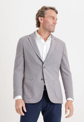 Chaqueta hombre casual tejida gris