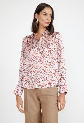 Imagen 1 del producto Blusa Mujer Estampada Naranjo