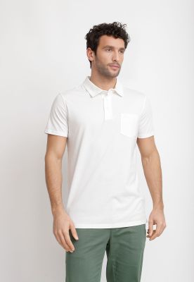 Polera Polo Algodón Pima Marc Blanco