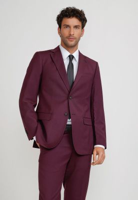 Traje Hombre Formal Graduación Burdeo
