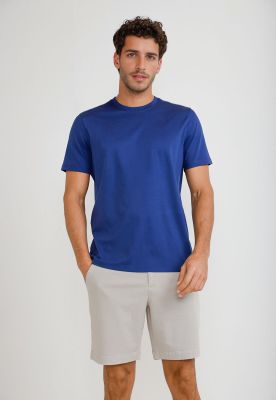 Polera Hombre Manga Corta Azul 4HFK7127