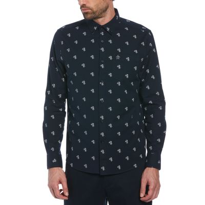 Camisa Hombre Estampado Navy