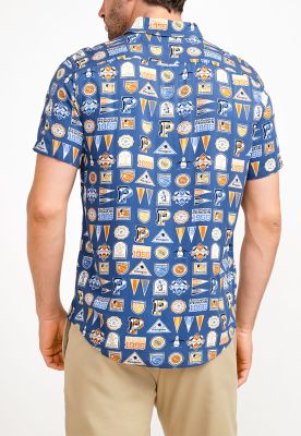 Imagen 2 del producto Camisa De Hombre Lenzing Tm Ecovero Estampado Azul