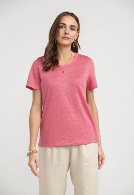 Polera Mujer Gantt Lino Magenta