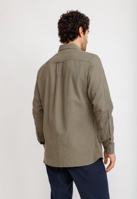 Imagen 2 del producto Camisa Lino Algodón Braulio Verde