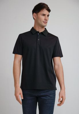 Polera Hombre Polo Manga Corta Negra 4IFK7060