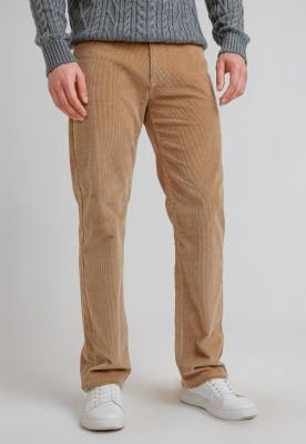 Pantalón cinco bolsillos de cotelé Tabaco