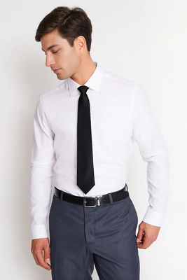 Camisa Formal Colección Slim Dobby Blanco