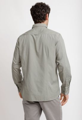 Imagen 2 del producto Camisa Lisa Algodón Basilio Verde