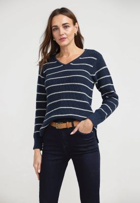 Sweater Mujer Granate Algodón Marino