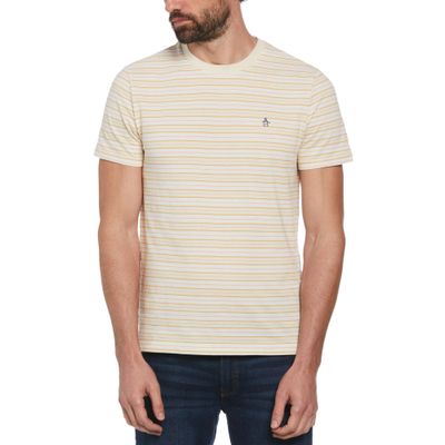 Polera De Hombre Rayas Beige
