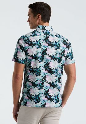 Imagen 2 del producto Camisa Hombre Manga Corta Estampada Negro 4KSW7005