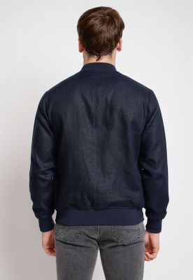 Imagen 2 del producto Chaqueta Hombre Lino Liso Slim Tanaka Azul Marino