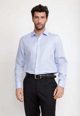 Camisa Hombre Formal Twill Classic Celeste