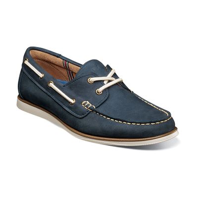Mocasines Atlantic Moc Toe Boat Shoe Navy