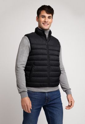 Parka Sin Mangas Acolchada Negra