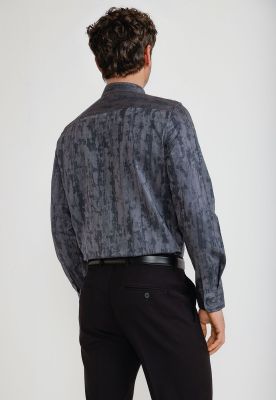 Imagen 2 del producto Camisa Hombre Jacquard Negro Jacquard Shirt