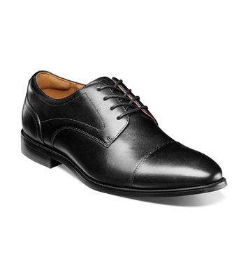 Zapatos Casual Negro Rucci Cap Toe Oxford