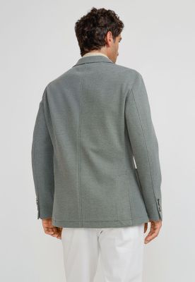 Imagen 2 del producto Chaqueta Hombre Tejida Basic Verde Melange