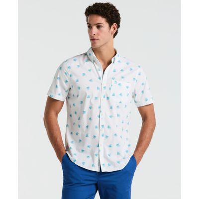 Camisa Hombre Manga Corta Blanca OPWM2517