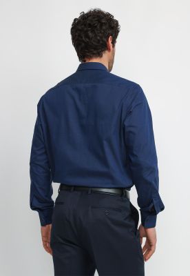 Imagen 2 del producto Camisa Hombre Formal Algodón Travel Azul Marino