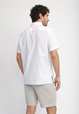 Imagen 2 del producto Camisa Hombre Manga Corta Algodón Blanco 4ISW7019
