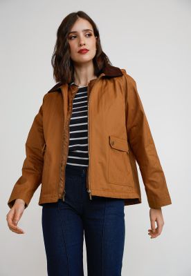 Parka 3 en 1 Mujer Algodón y Poliéster Camel