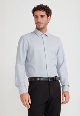 Camisa Hombre Formal Algodón Gris THE DOBBY SHIRT_2 SLIM W25