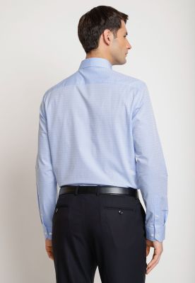 Imagen 2 del producto Camisa Hombre Formal Algodón Jacquard Celeste