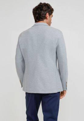 Imagen 2 del producto Chaqueta Hombre Tejida Basic Gris Melange