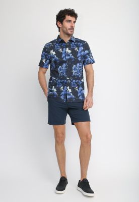 Imagen 1 del producto Camisa Hombre Manga Corta Estampada Navy 4KSW7034