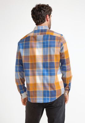 Imagen 2 del producto Camisa Hombre A Cuadros Mostaza