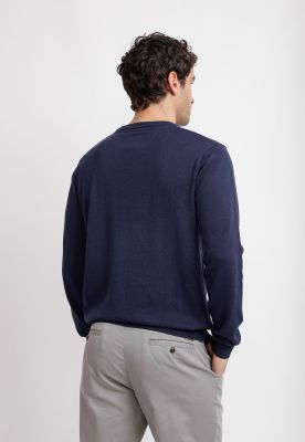 Imagen 2 del producto Sweater Cuello C Algodón Phelps Azul Marino