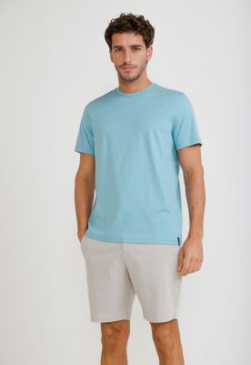 Polera Hombre Manga Corta Verde Agua 4HFK7127