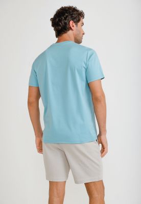 Imagen 2 del producto Polera Hombre Manga Corta Verde Agua 4HFK7127