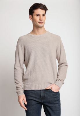 Sweater Hombre Cuello Redondo Gris