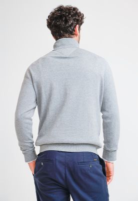 Imagen 2 del producto Sweater Hombre Cuello Alto Phastos Gris Melange